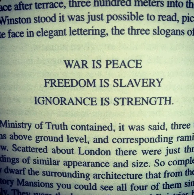 1984 Freedom is slavery