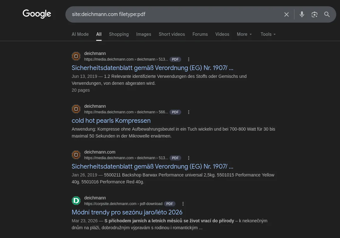 Google dork