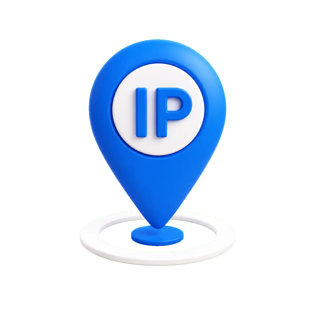 3D IP location pin icon for IP address lookup and geolocation intelligence